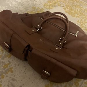 Hook and Albert Garment bag - leather attaché